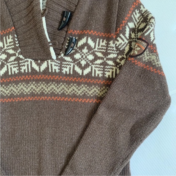 North Face Brown Fairisle Knit Sweater - Picture 2 of 6